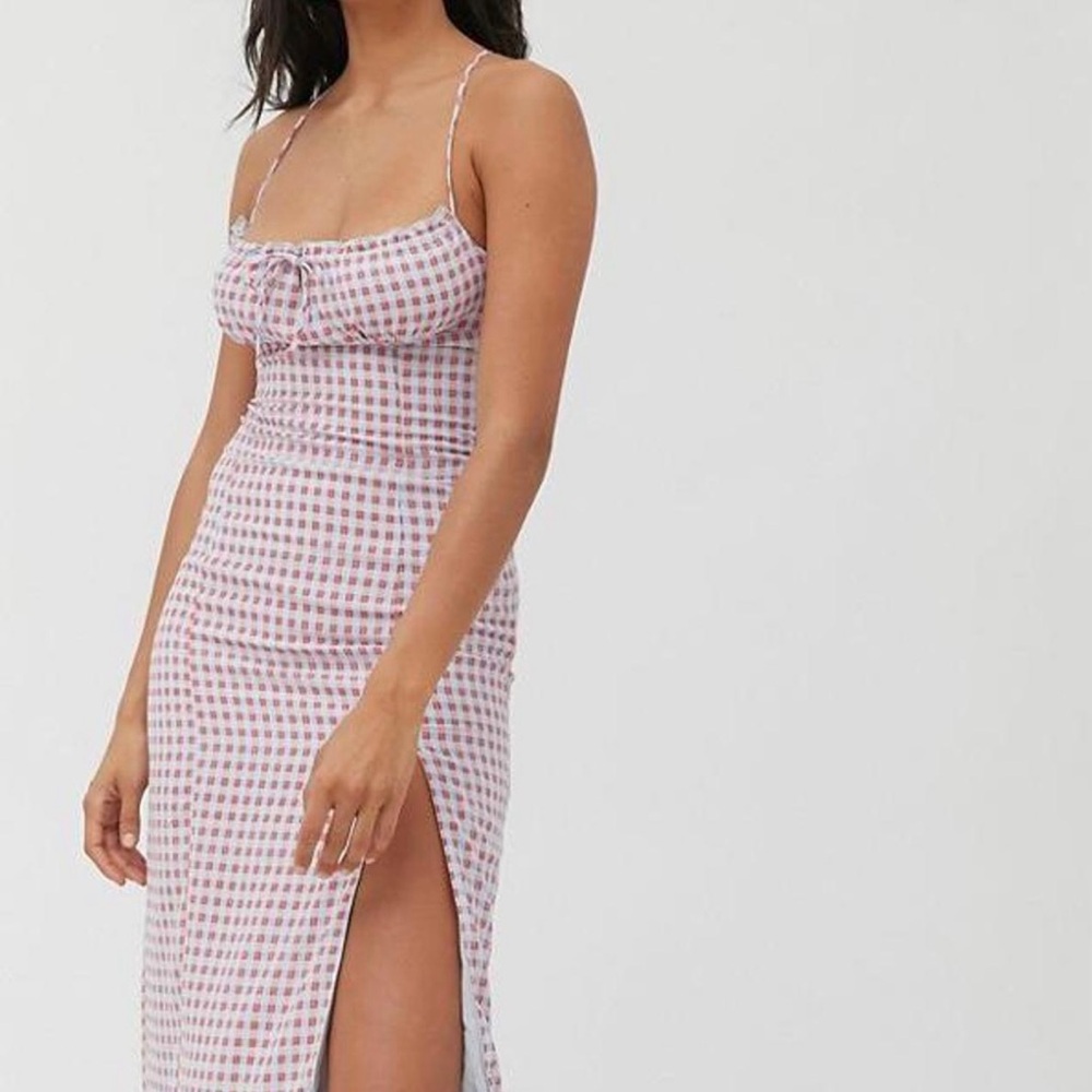 Urban Outfitters April Tie-Back Midi Dress